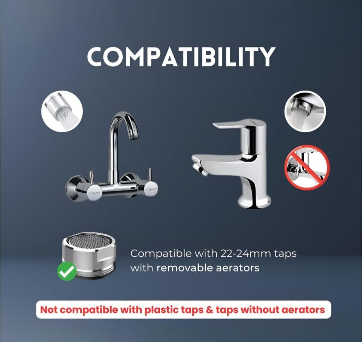 3 in 1 Kitchen Waterfall Tap Extension with 360° Rotation-Splash Proof Tap Extension with Waterfall, Spray & Stream Modes. Easy Installation for Home's kitchen