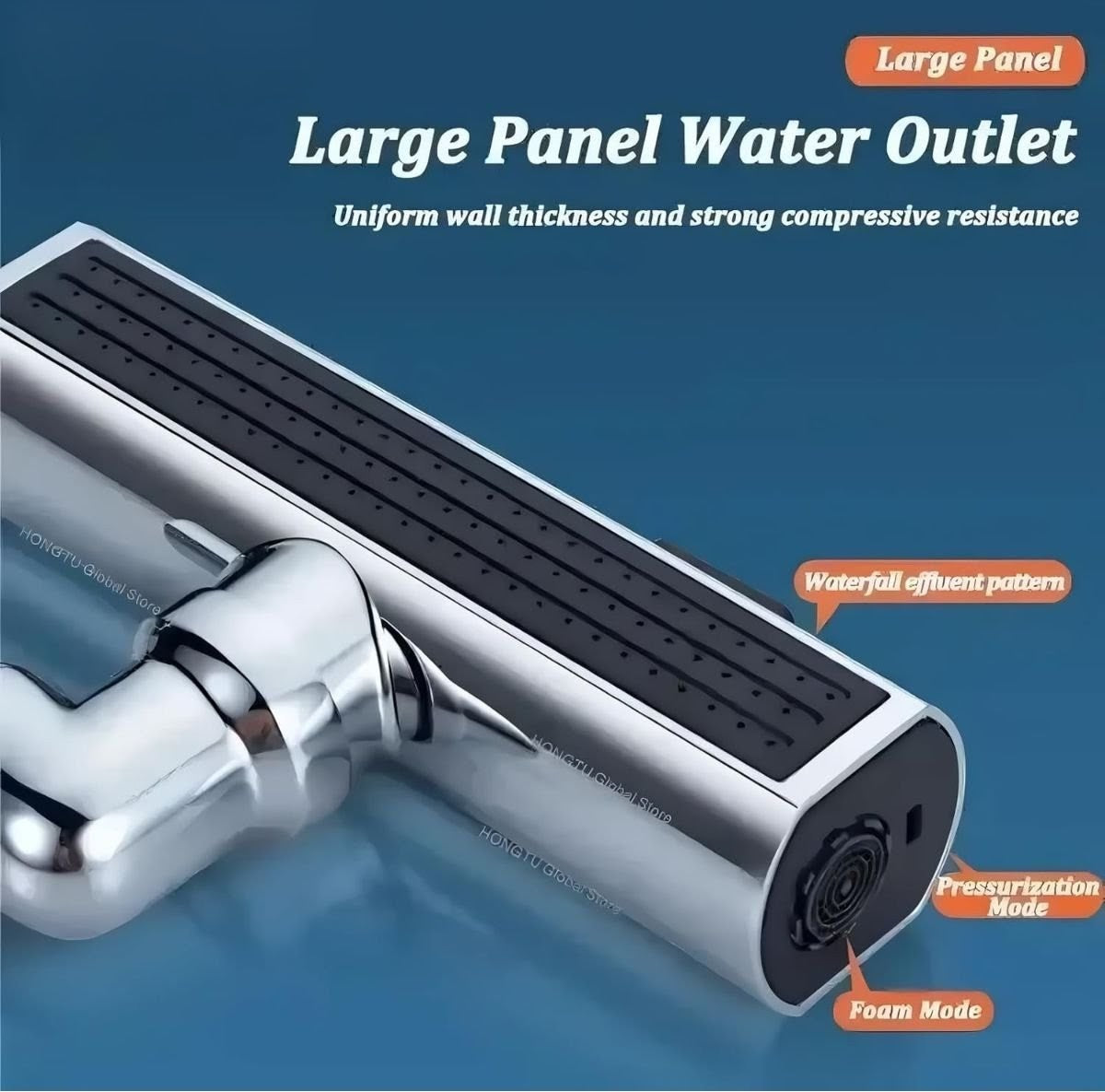 3 in 1 Kitchen Waterfall Tap Extension with 360° Rotation-Splash Proof Tap Extension with Waterfall, Spray & Stream Modes. Easy Installation for Home's kitchen